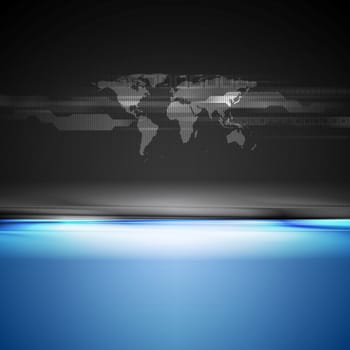 Abstract contrast vector tech background