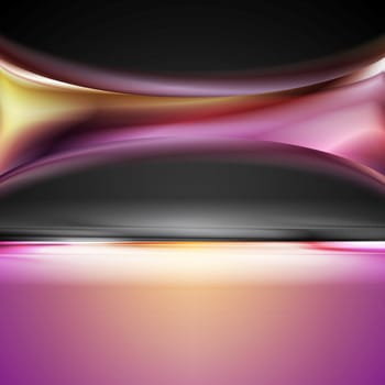 Abstract bright vector wave background