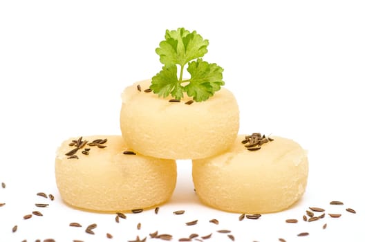 Härzer cheese mt cumin and green parsley