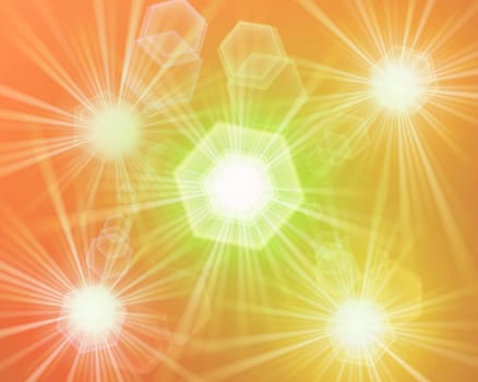 colored background with a delicate structure