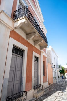 Marble balcony in Parikia, Paros