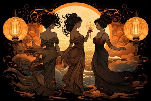 Immerse yourself in the realm of fantasy and behold the awe-inspiring sight of whirling sandstorm djinns.