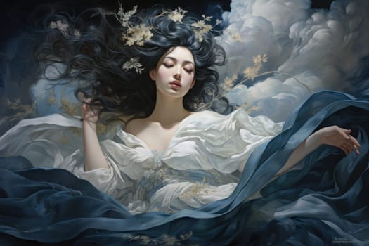 An evocative portrayal of the ethereal whispering wind, its gentle zephyrs bearing mystical secrets across expansive landscapes.