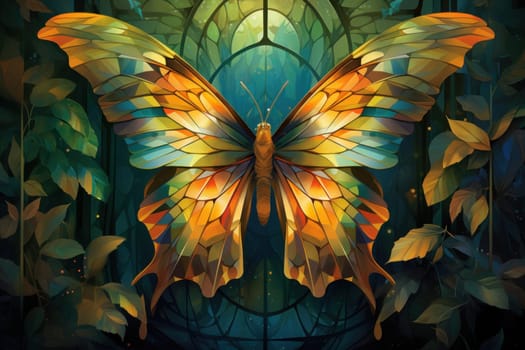 A captivating portrayal of celestial moth guardians, their ethereal presence warding off malevolent spirits with a soft, lunar glow.