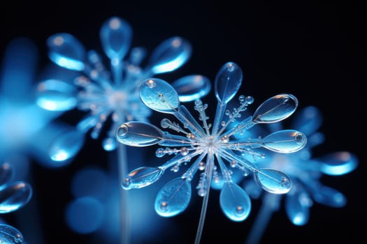 An artistic masterpiece showcasing the exquisite details and singular beauty of individual snowflakes, captured through the lens of macro photography, unraveling their complex, one-of-a-kind designs.