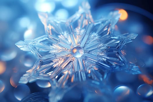 An artistic masterpiece showcasing the exquisite details and singular beauty of individual snowflakes, captured through the lens of macro photography, unraveling their complex, one-of-a-kind designs.