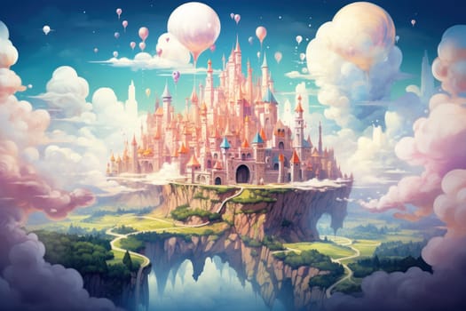 In the realm of fantasy, whimsical cloud castles grace the skies, defying gravity and capturing the imagination of dreamers.