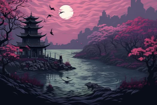 An evocative portrayal of the ethereal whispering wind, its gentle zephyrs bearing mystical secrets across expansive landscapes.