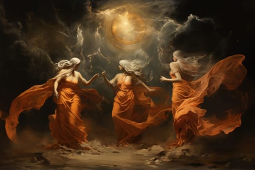 Immerse yourself in the realm of fantasy and behold the awe-inspiring sight of whirling sandstorm djinns.