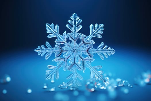 An artistic masterpiece showcasing the exquisite details and singular beauty of individual snowflakes, captured through the lens of macro photography, unraveling their complex, one-of-a-kind designs.