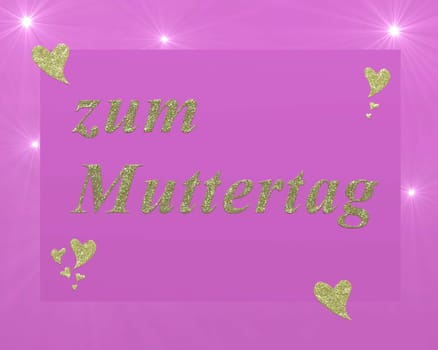 in letters, all love for mothers day