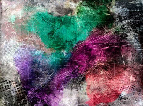 abstract scratch texture - mixed media