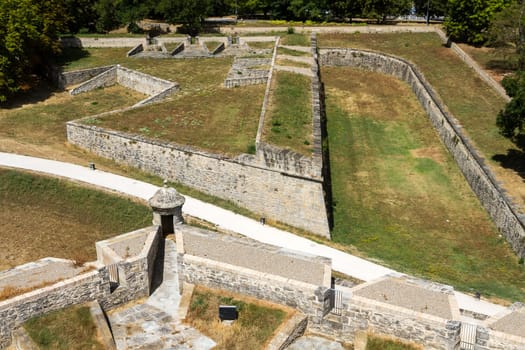 Medieval fortification in the city of Pamplona, Spain