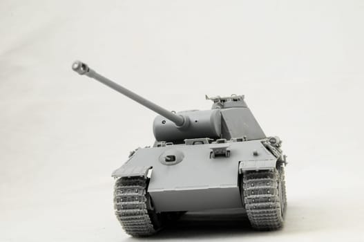 The Model Tank King Tiger 2 of WW2 on a White Background