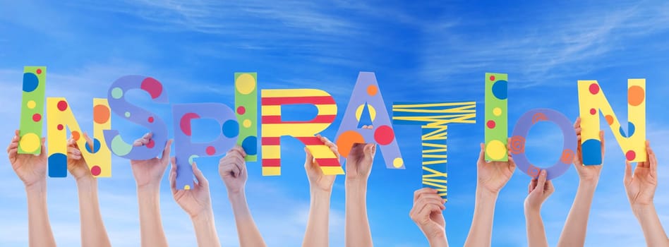 hands holding four pieces of a puzzle with copy space, gray background
