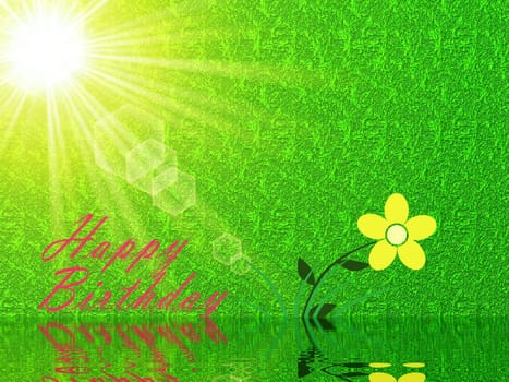 happy birthday in gold letters and gold hearts
