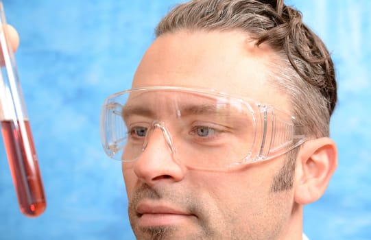 Doctor with test tube