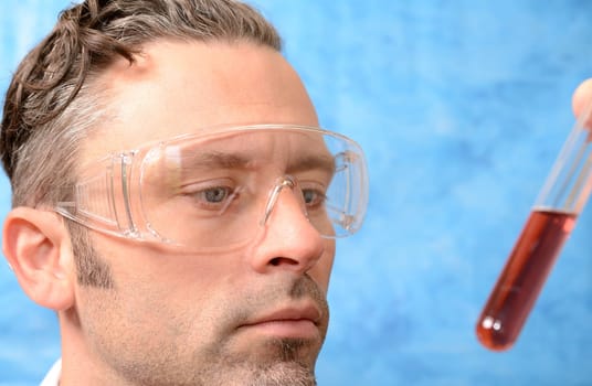 Doctor with test tube