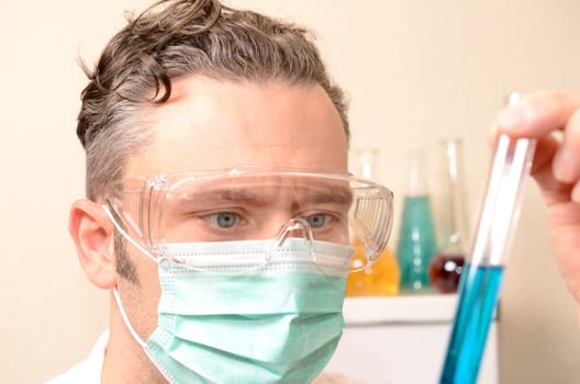 Doctor with test tube