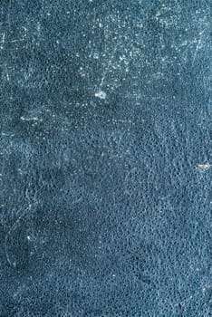 old book cover in blue cardboard