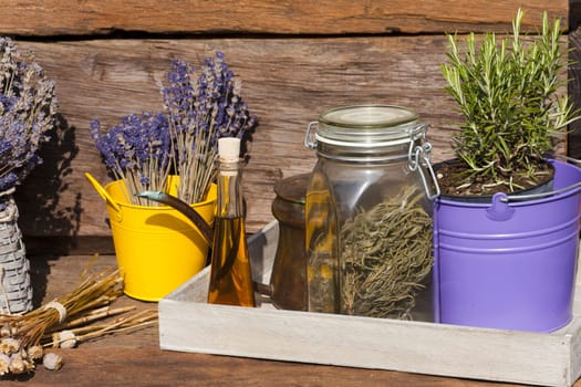 Summer harvest - lavender,rosemary and poppy seeds