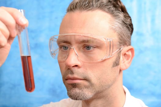 Pharmacist with test tube