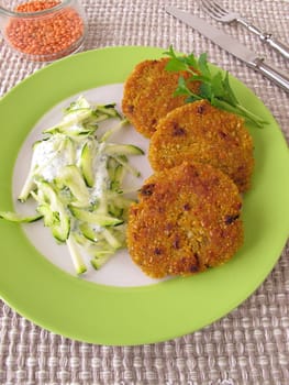 Red Lentils Bratlings