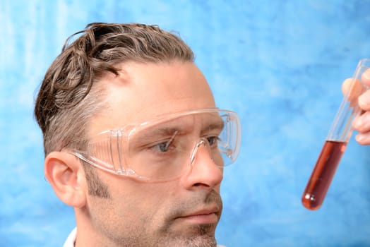 Doctor with a test tube