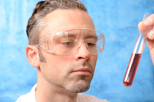 Doctor with a test tube