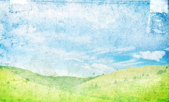 Vintage painted spring background