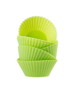 cupcake liners isolated on white background