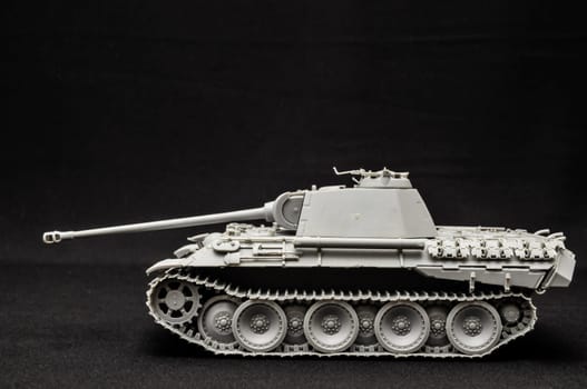 Tank. Track tank from the Second World War. Fighting vehicle.