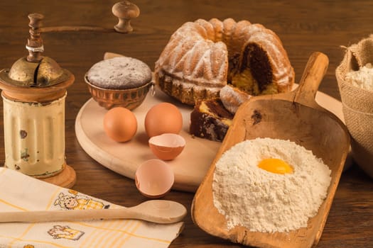 Baking cakes