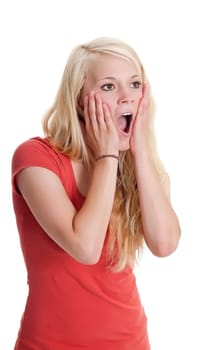 Woman is surprised