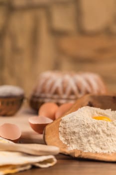 Baking cakes