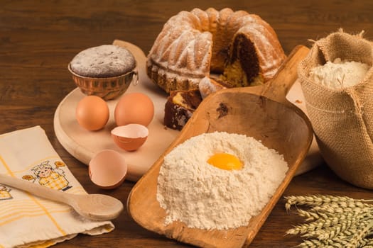 Baking cakes