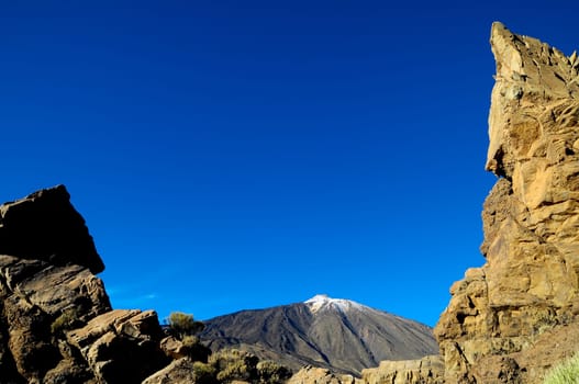 Desert Landscape in Volcan Teide National Park, Tenerife, Canary Island, Spain