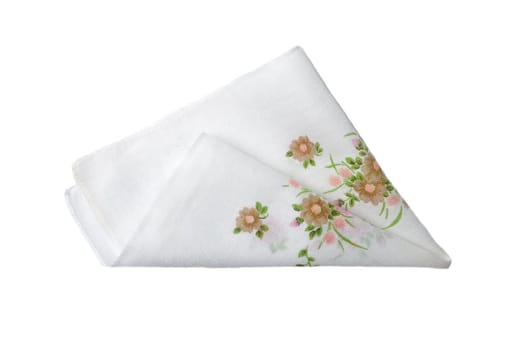 Cloth with flower decoration