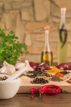 Spices in the kitchen