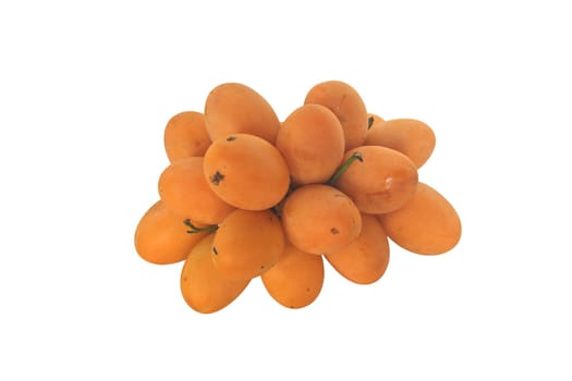thai fresh fruit, Marian plum isolated on white background