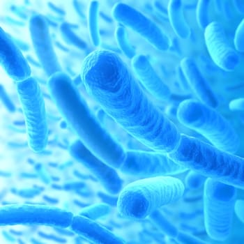 Infectious bacteria closely. Concept of disease transmission and epidemic.