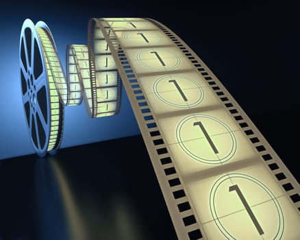 Concept of Industry cinematographic.