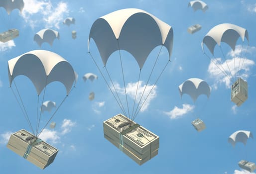 Concept of how to earn money easy.