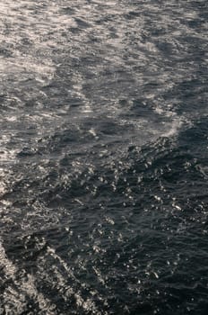 Blue Water Texture Pattern at Noon on the Atlantic Ocean
