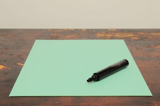 Exam Concept Picture Paper Sheet on a Wooden Table