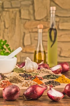 Spices in the kitchen