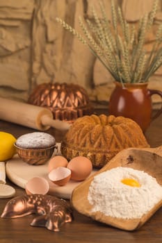 Baking cakes