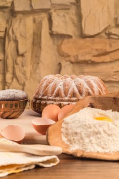 Baking cakes