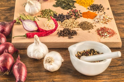Spices in the kitchen
