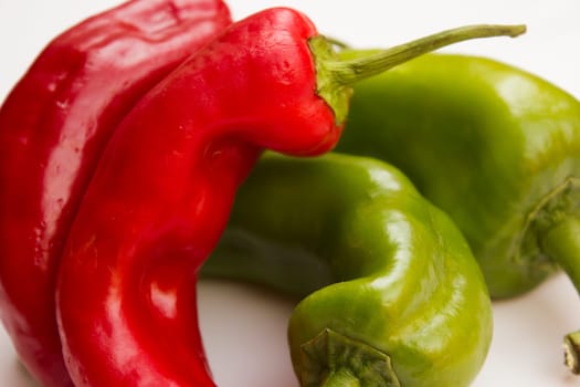 Composition of fresh and vibrant peppers.